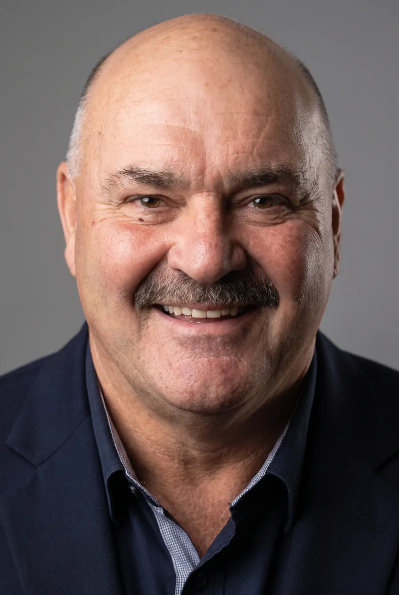 AI-generated portrait of David Foster OAM, keynote speaker
