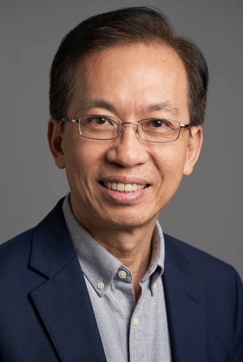 AI-generated portrait of David Lim, keynote speaker