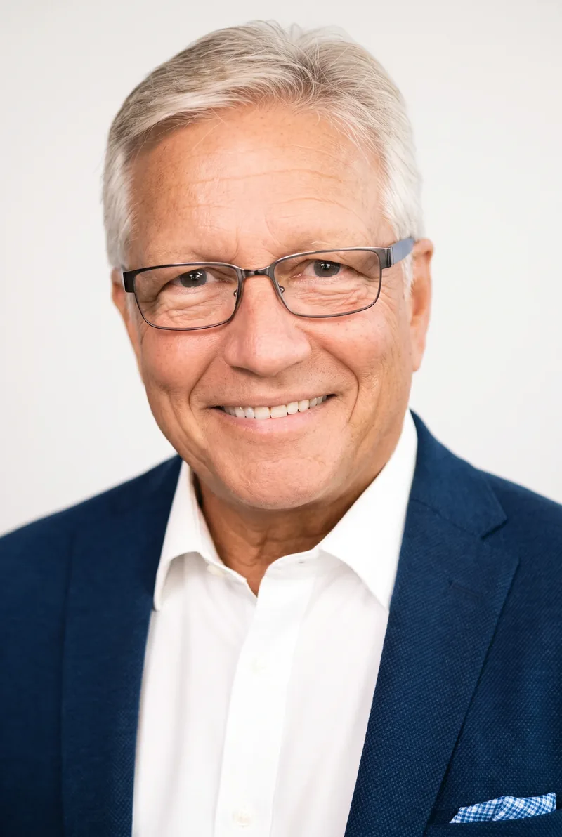 AI-generated portrait of David Penglase, keynote speaker