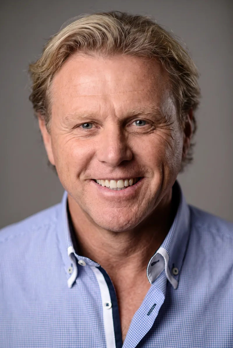 AI-generated portrait of Dermott Brereton, keynote speaker
