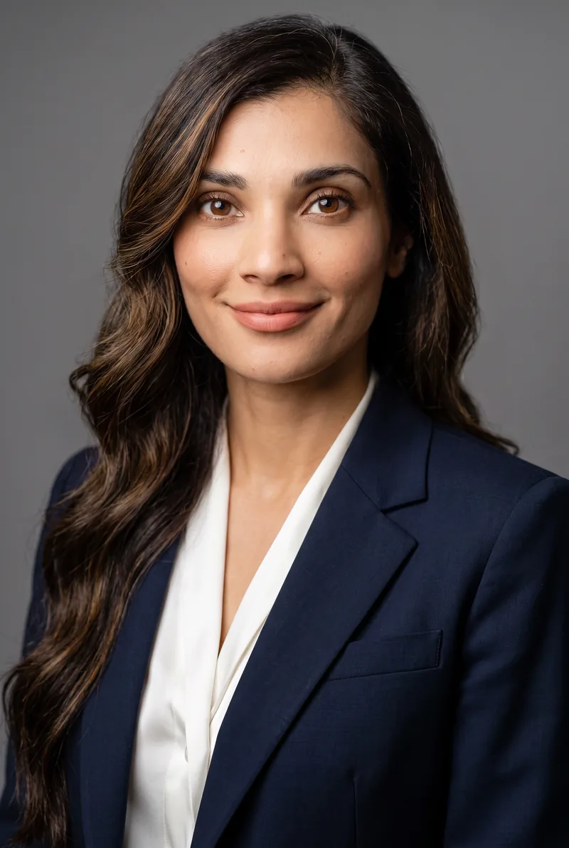 AI-generated portrait of Dr Amy Chahal, keynote speaker