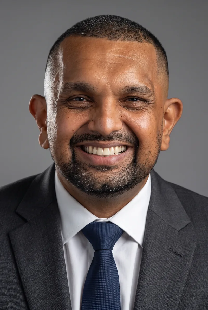 AI-generated portrait of Dr Dinesh Palipana OAM, keynote speaker