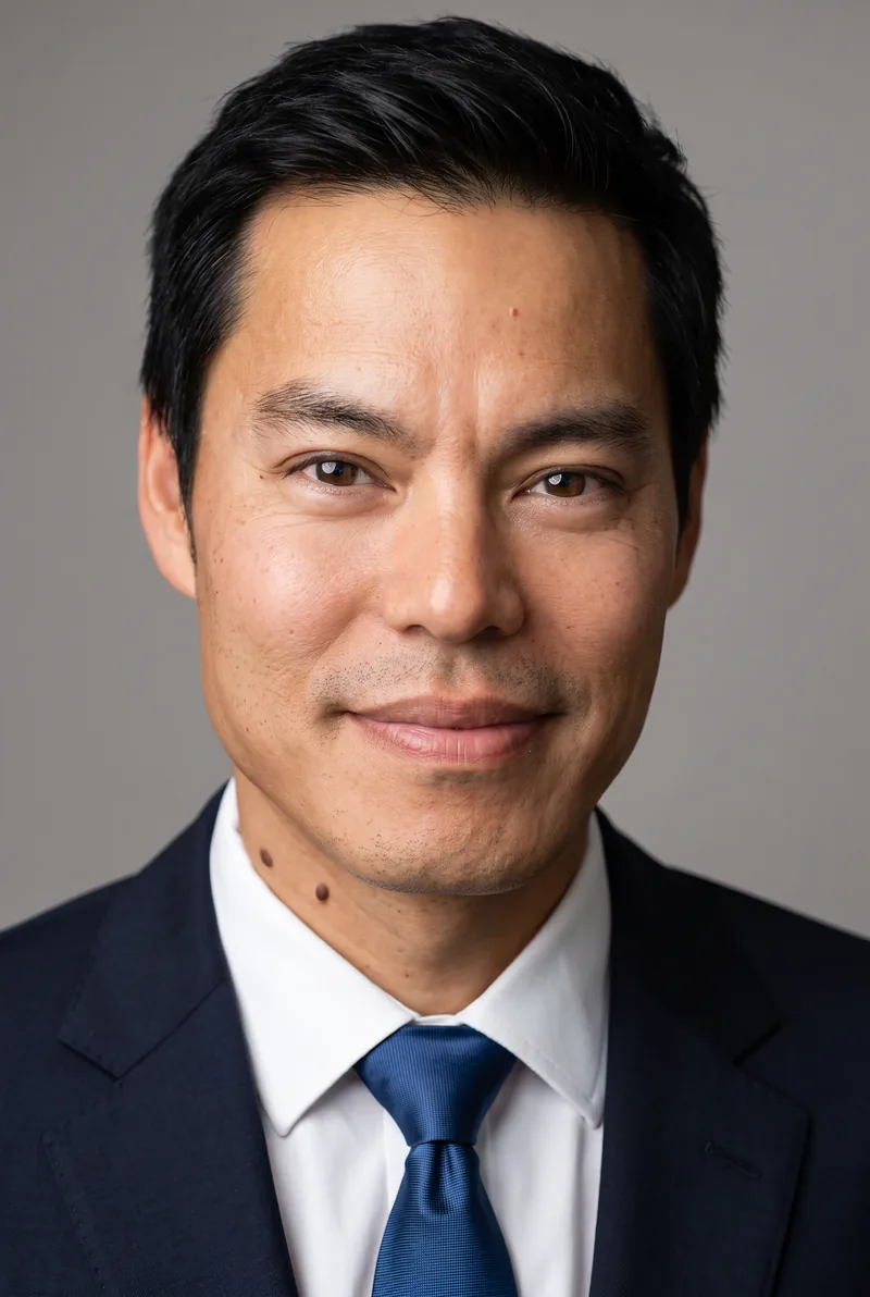 AI-generated portrait of Dr Kevin Fong, keynote speaker