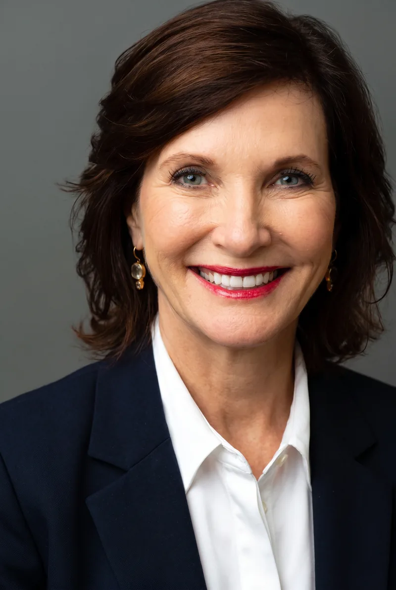 AI-generated portrait of Dr Margie Warrell, keynote speaker