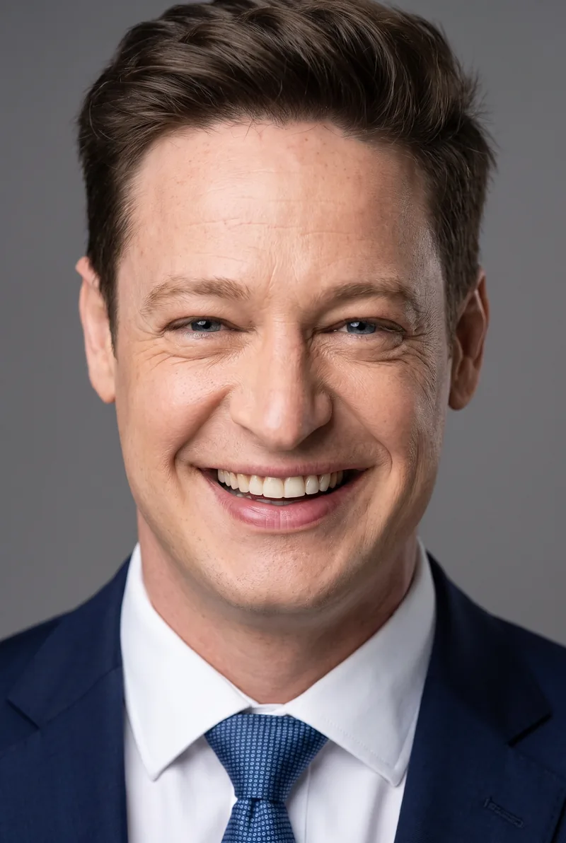 AI-generated portrait of Dr Matt Agnew, keynote speaker