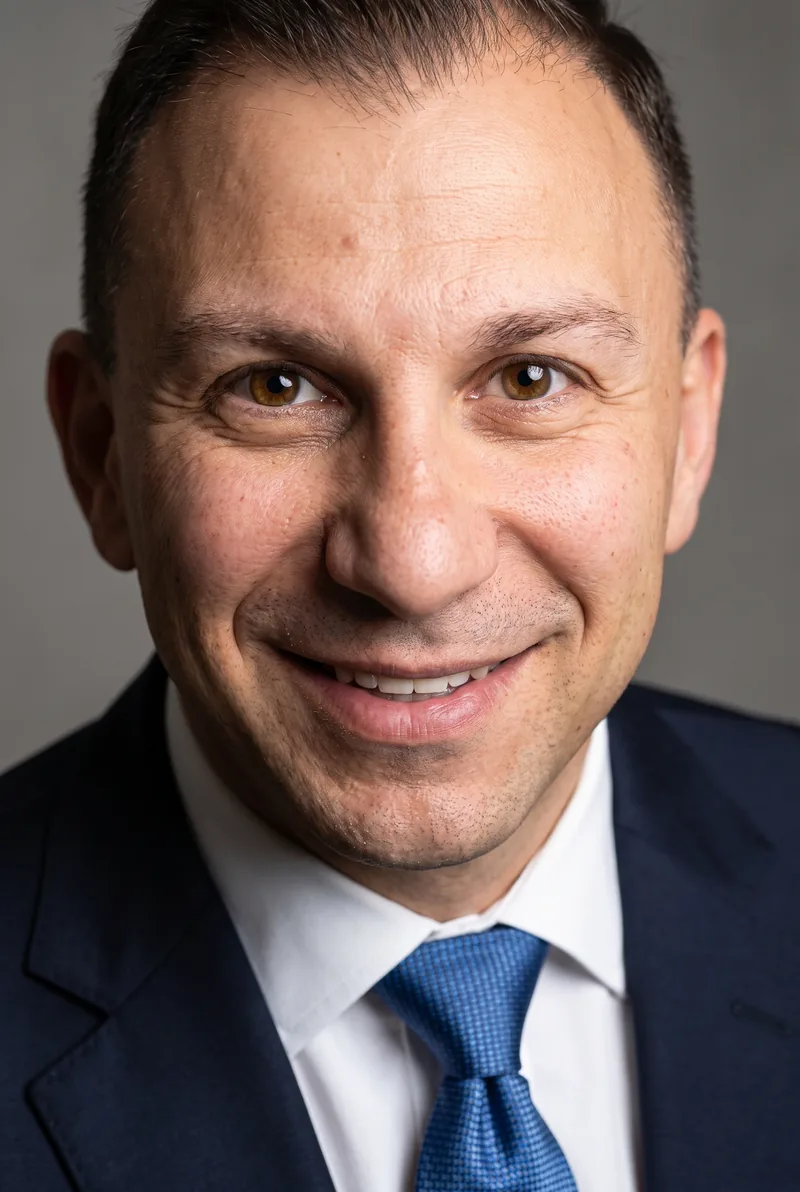 AI-generated portrait of Dr Nick Bontis, keynote speaker