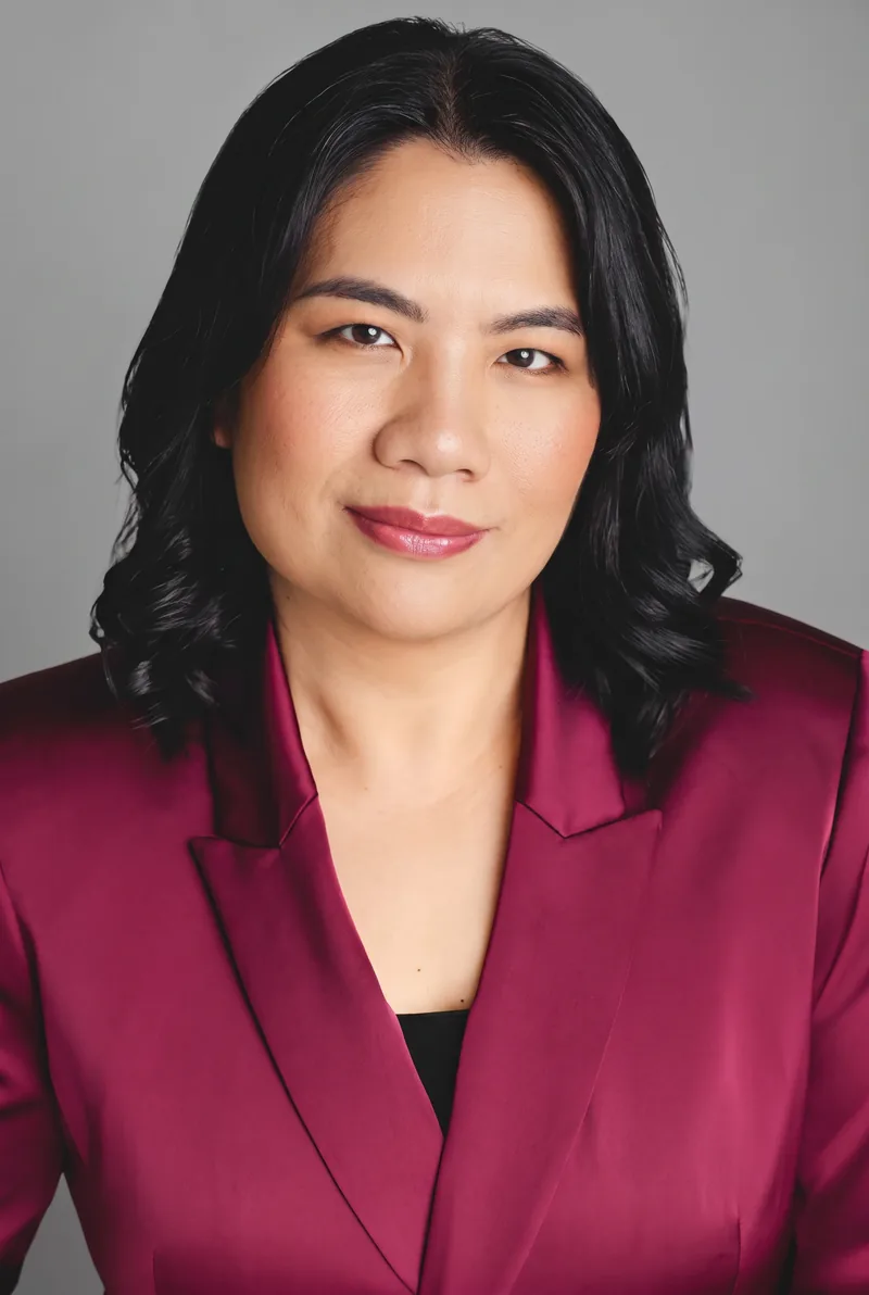 AI-generated portrait of Dr Olivia Ong, keynote speaker