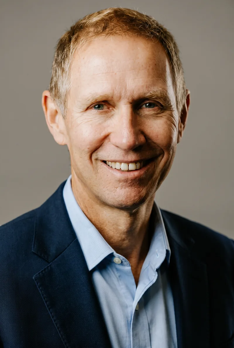 AI-generated portrait of Dr Richard Harris SC OAM, keynote speaker