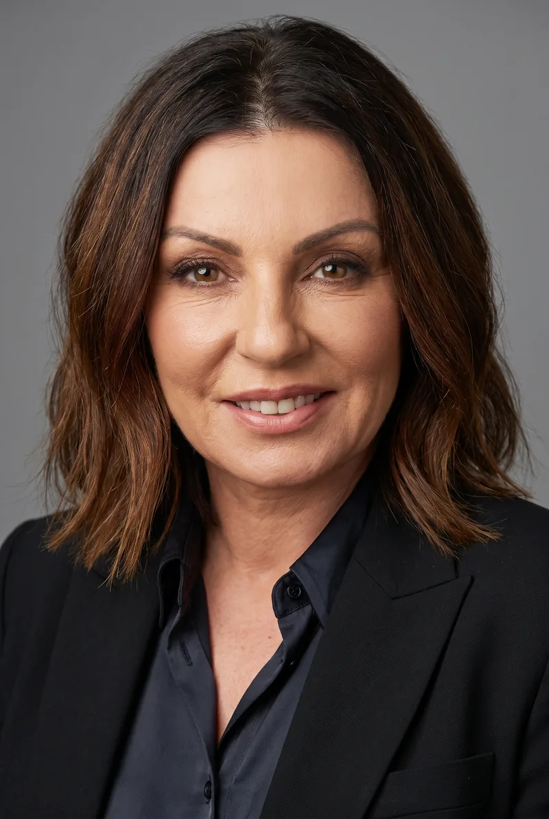 AI-generated portrait of Effie Zahos, keynote speaker