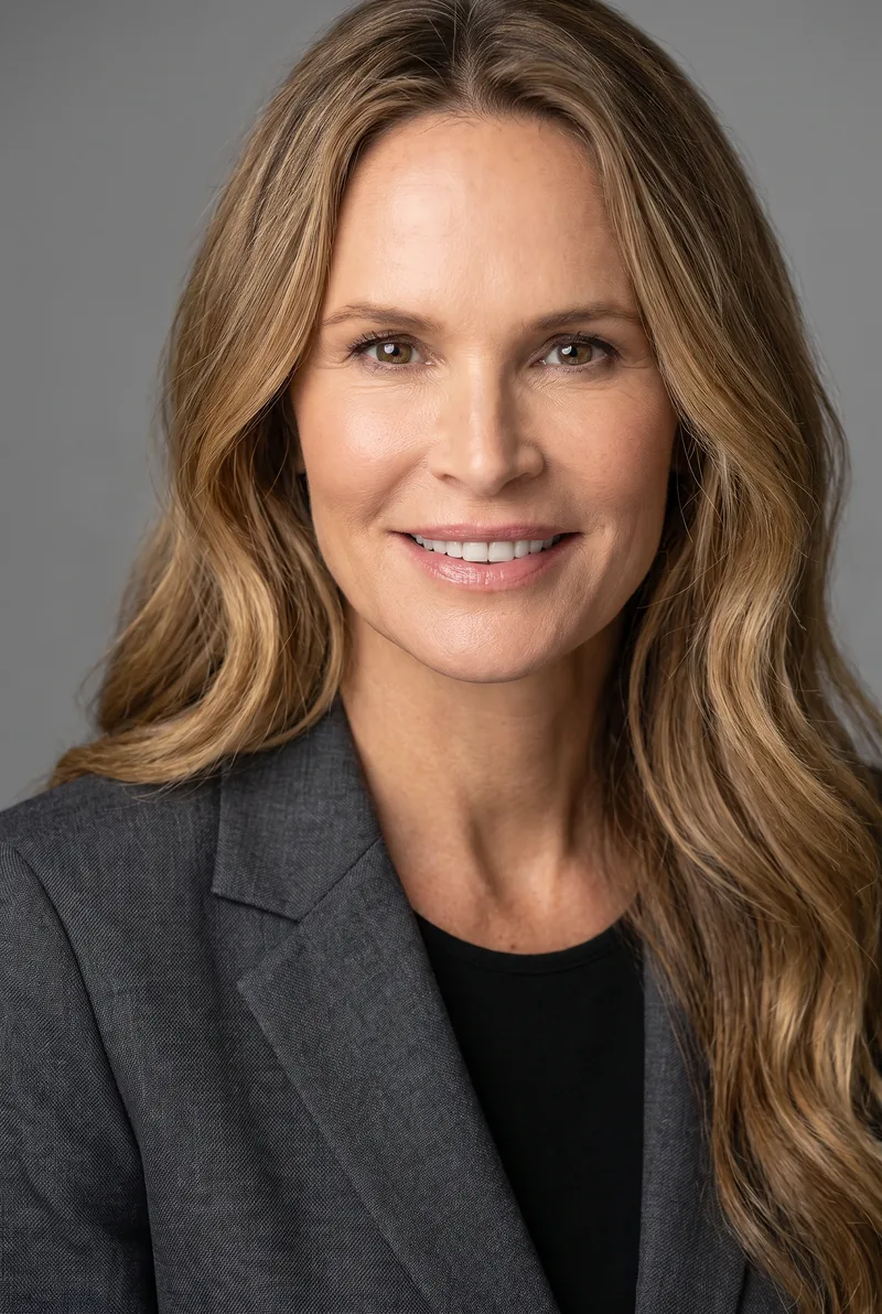 AI-generated portrait of Elle Macpherson, keynote speaker