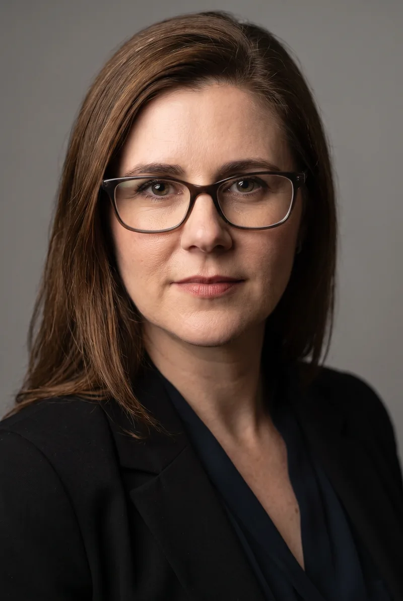 AI-generated portrait of Emily Sanzaro, keynote speaker