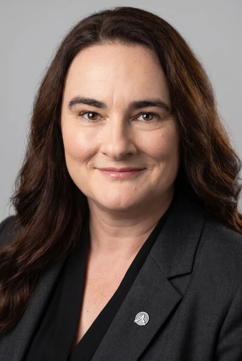 AI-generated portrait of Emma Grey, keynote speaker
