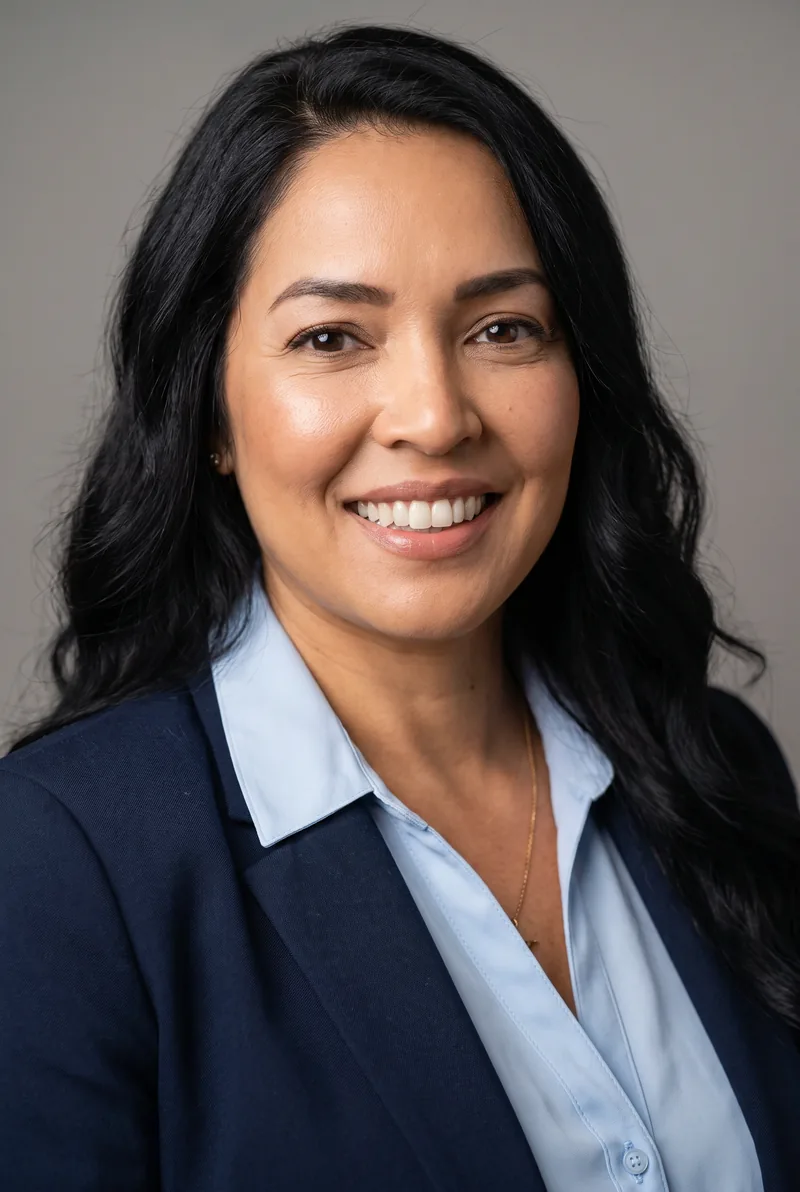 AI-generated portrait of Erika Cramer, keynote speaker
