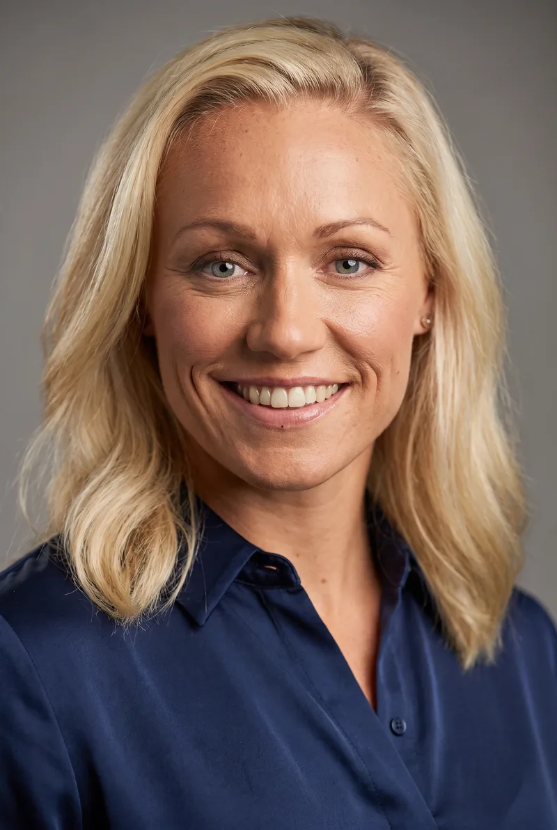 AI-generated portrait of Erin Phillips OAM, keynote speaker