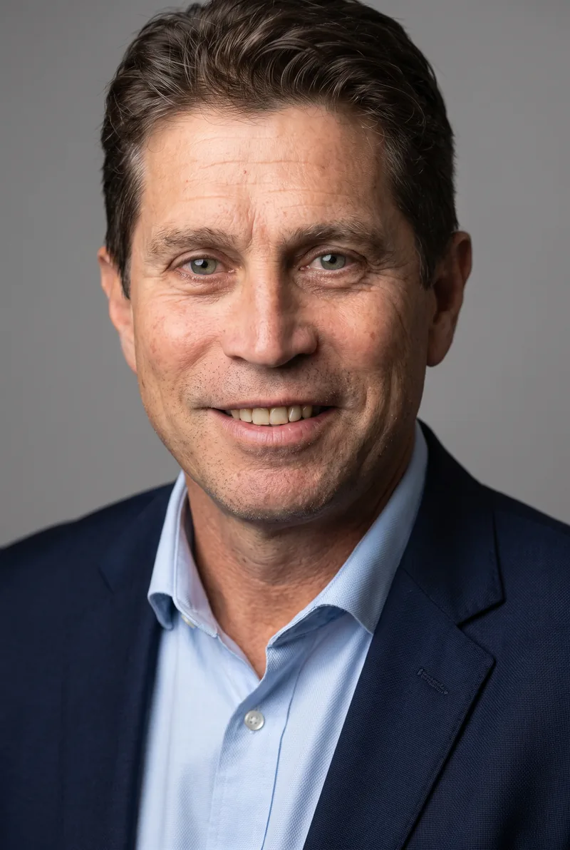 AI-generated portrait of Frank Farina, keynote speaker