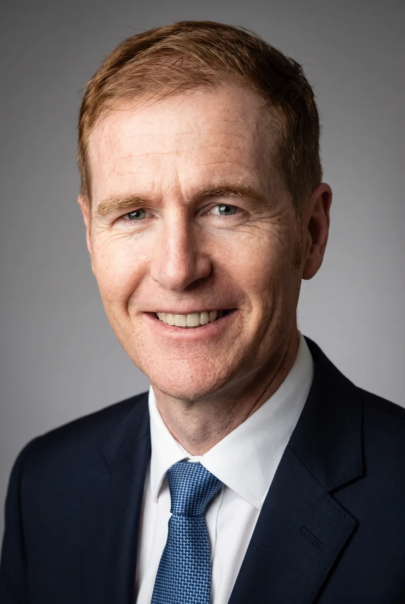 AI-generated portrait of Fred Smith, keynote speaker