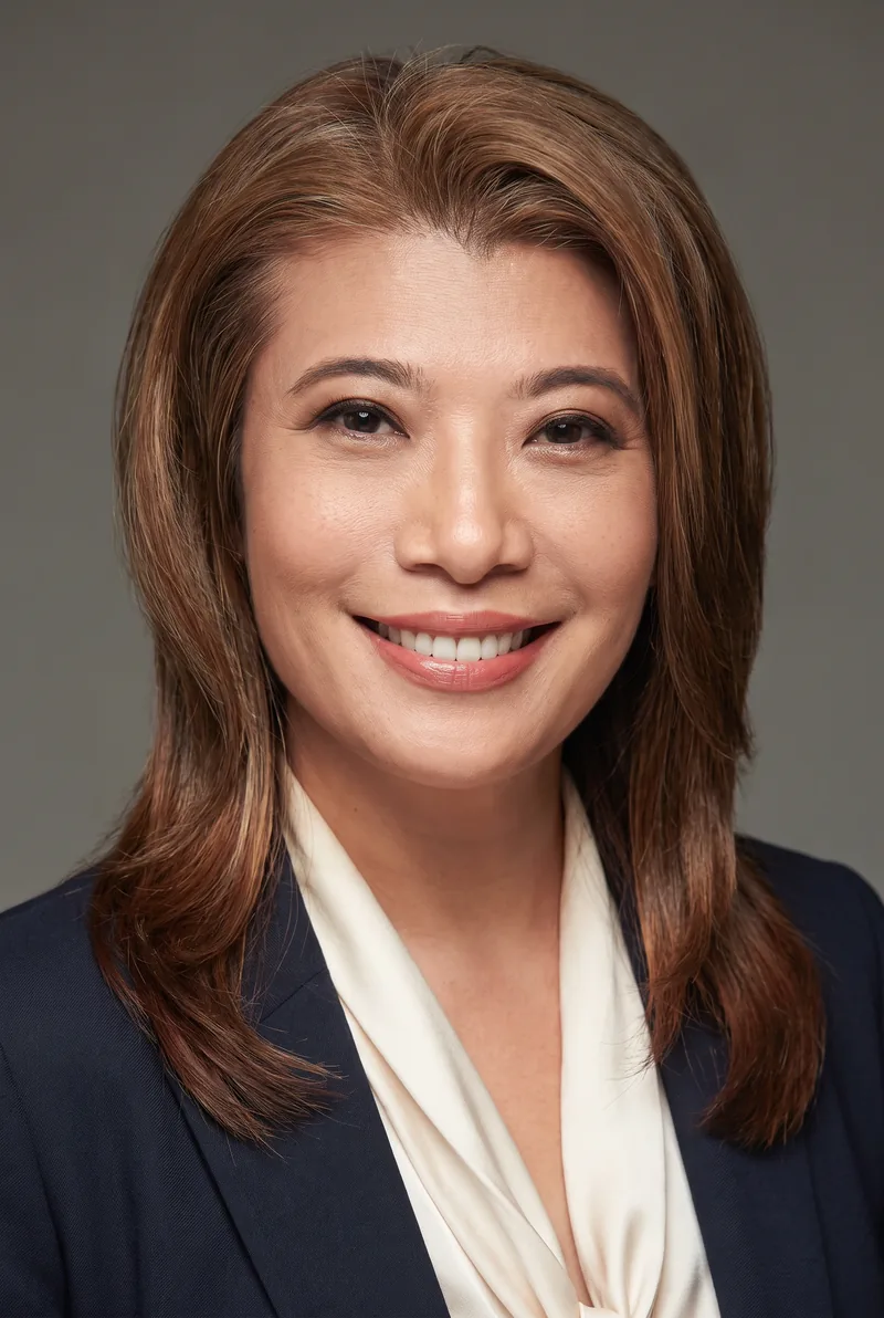 AI-generated portrait of Freda Liu, keynote speaker