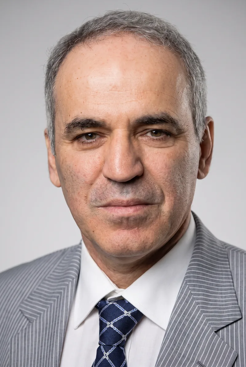 AI-generated portrait of Garry Kasparov, keynote speaker