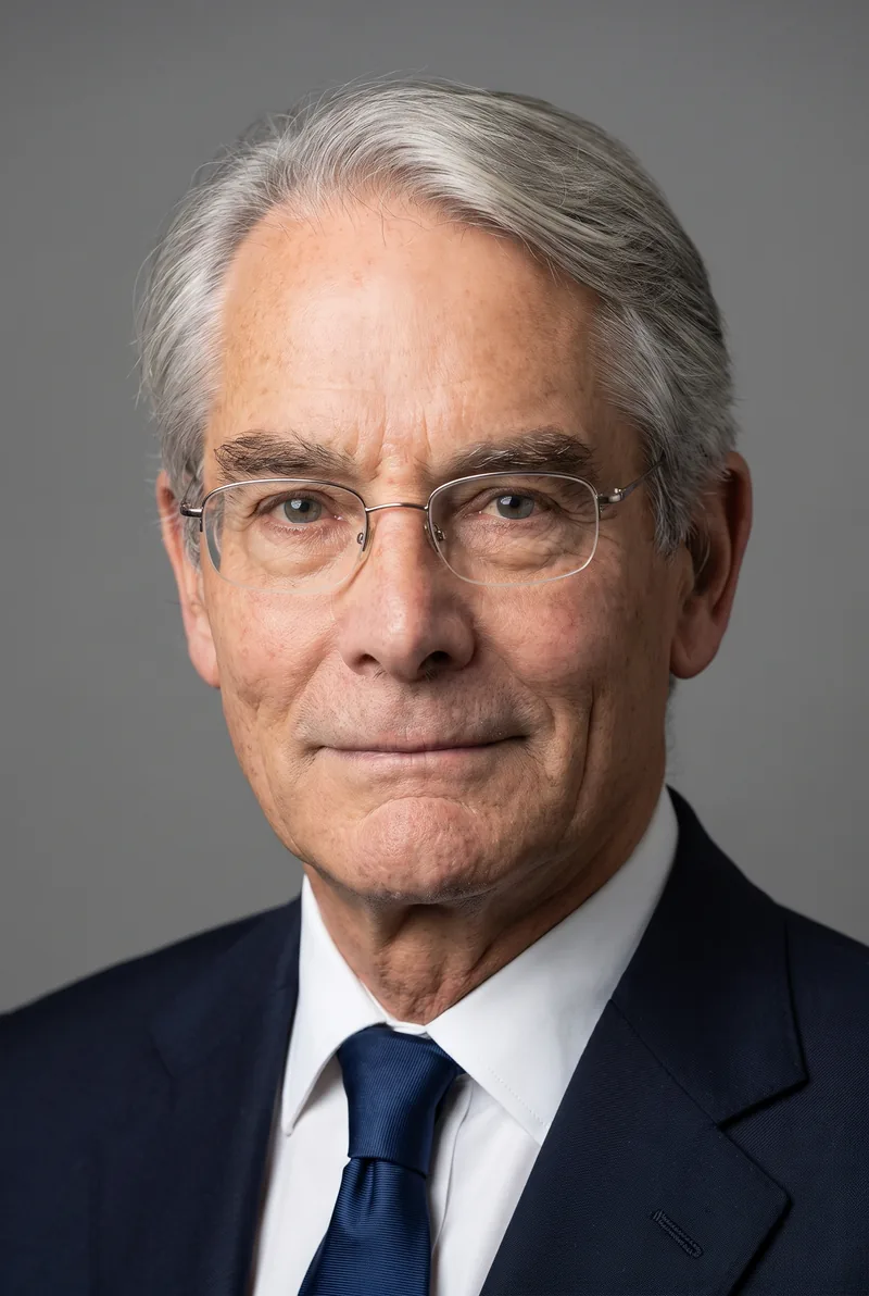 AI-generated portrait of General Sir Rupert Smith, keynote speaker