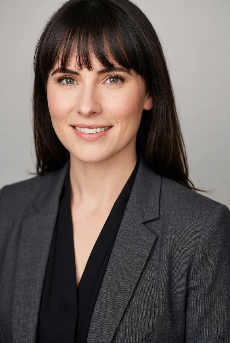 AI-generated portrait of Genevieve Clay-Smith, keynote speaker