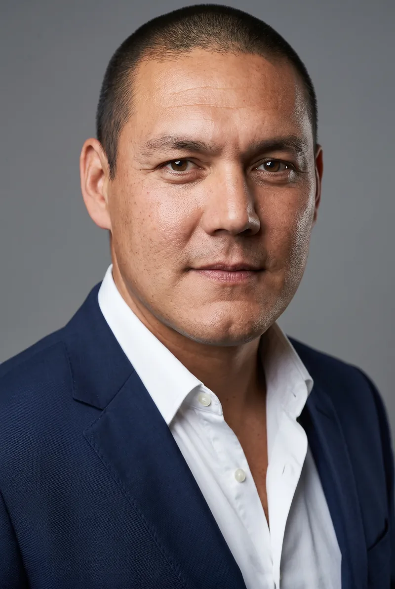 AI-generated portrait of Geoff Huegill, keynote speaker