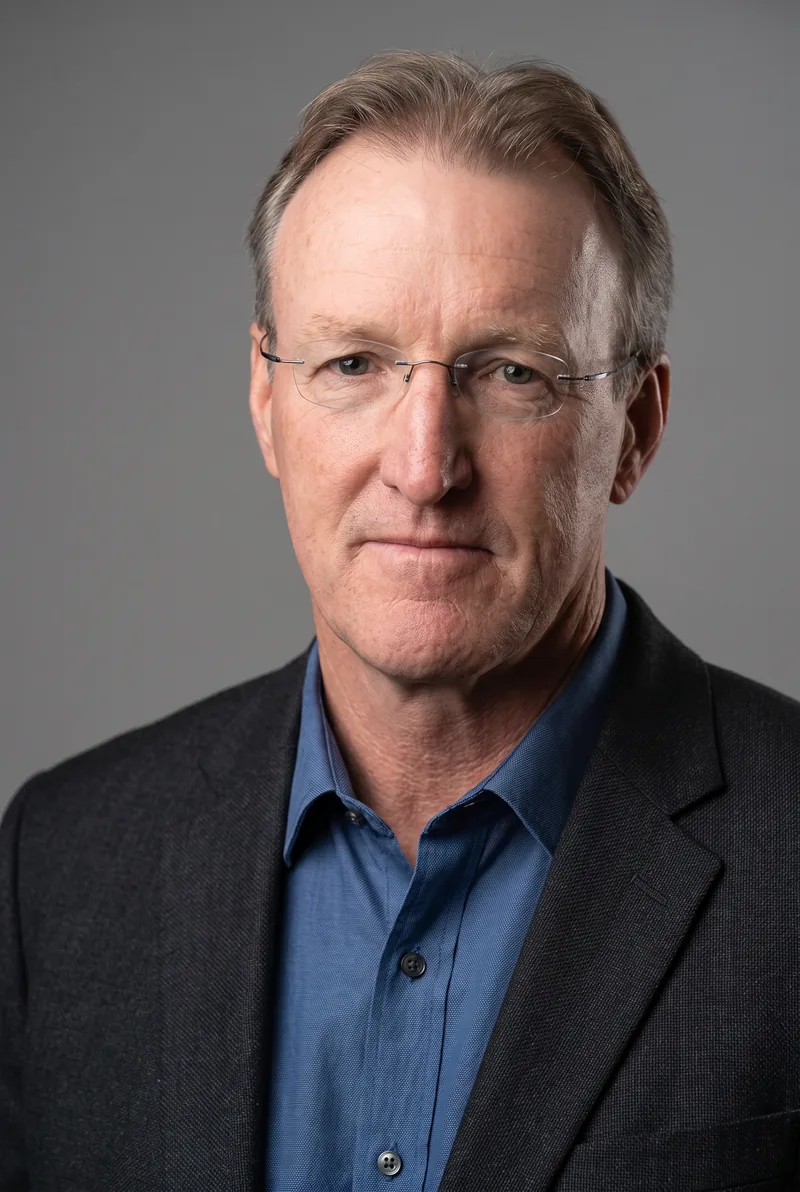AI-generated portrait of Geoff Lawson OAM, keynote speaker