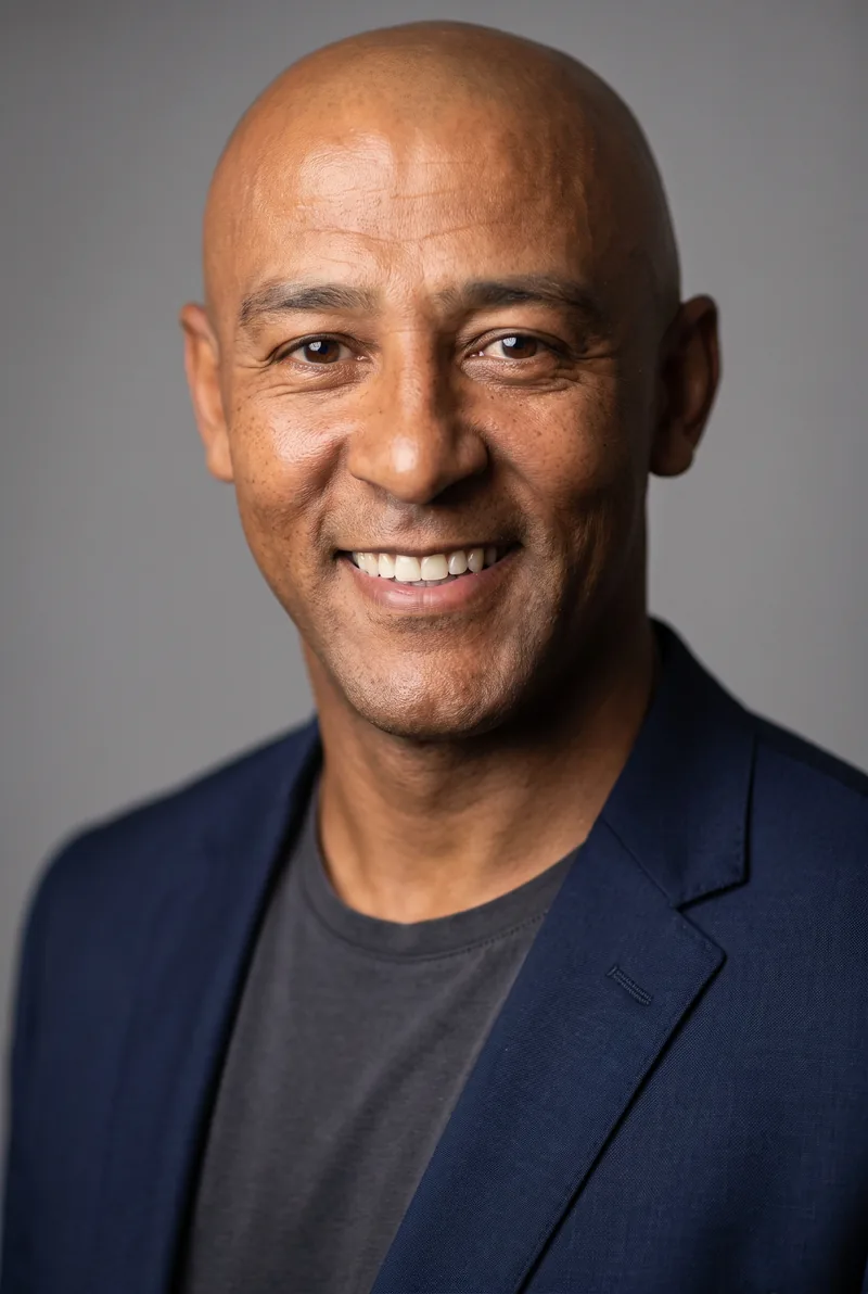 AI-generated portrait of George Gregan, keynote speaker