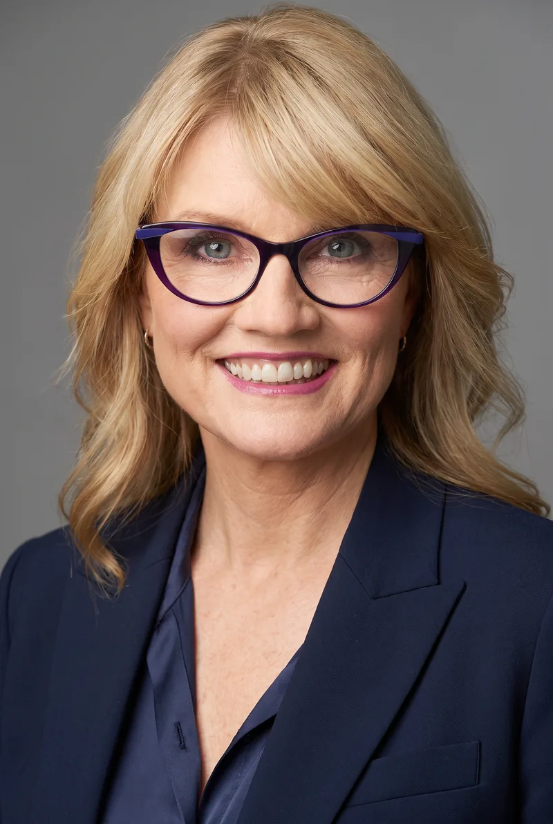 AI-generated portrait of Georgia Murch, keynote speaker