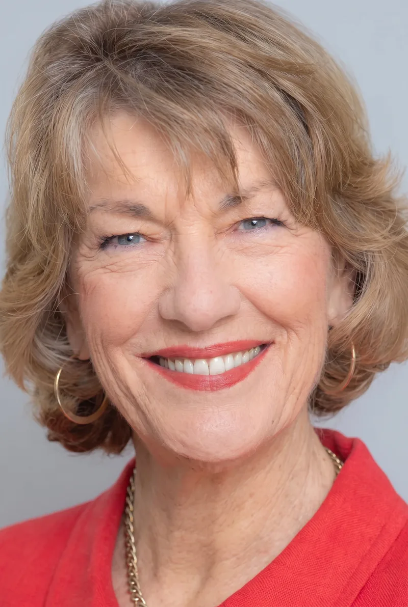 AI-generated portrait of Geraldine Doogue AO, keynote speaker