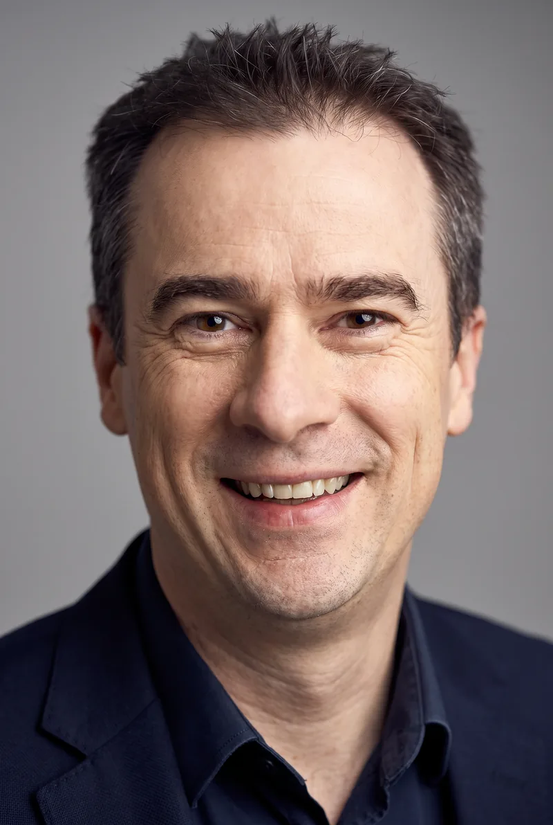 AI-generated portrait of Gerard Whateley, keynote speaker