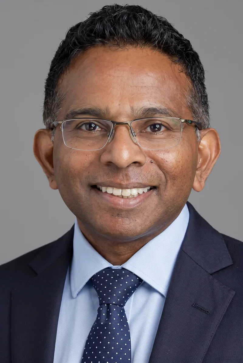 AI-generated portrait of Gihan Perera, keynote speaker