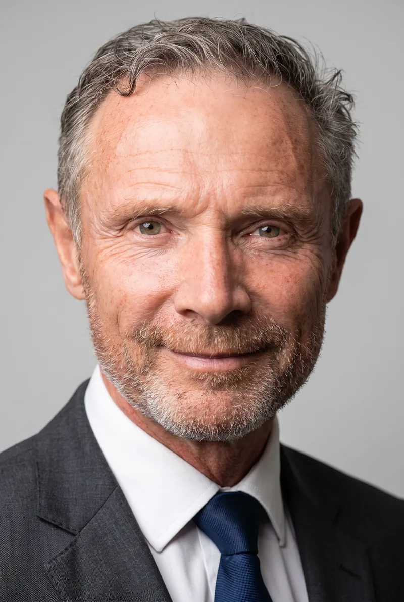 AI-generated portrait of Glynn Nicholas, keynote speaker
