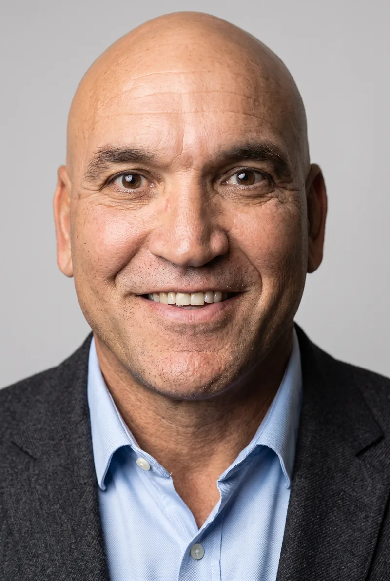 AI-generated portrait of Gorden Tallis, keynote speaker