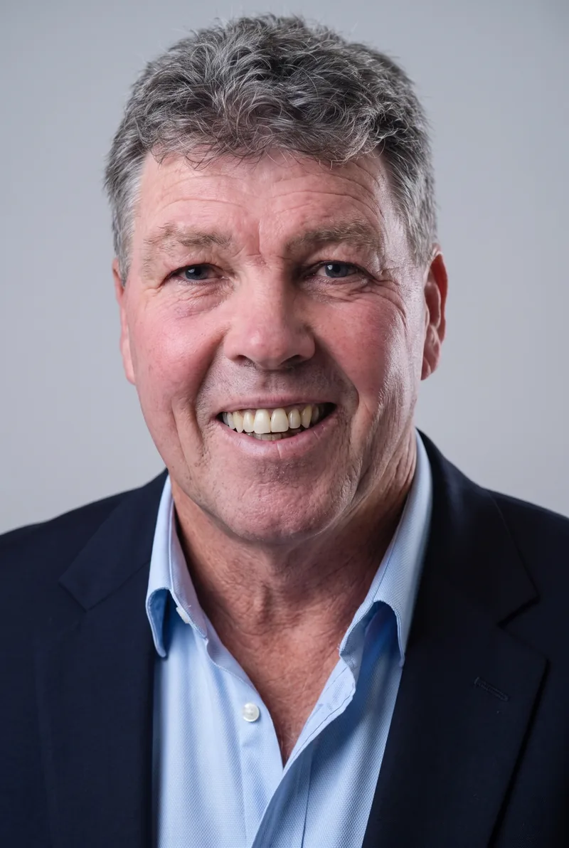 AI-generated portrait of Greg Ritchie, keynote speaker