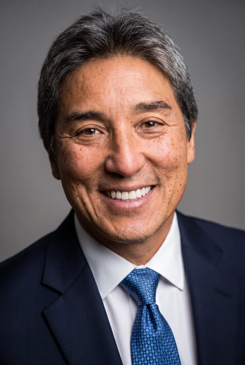 AI-generated portrait of Guy Kawasaki, keynote speaker