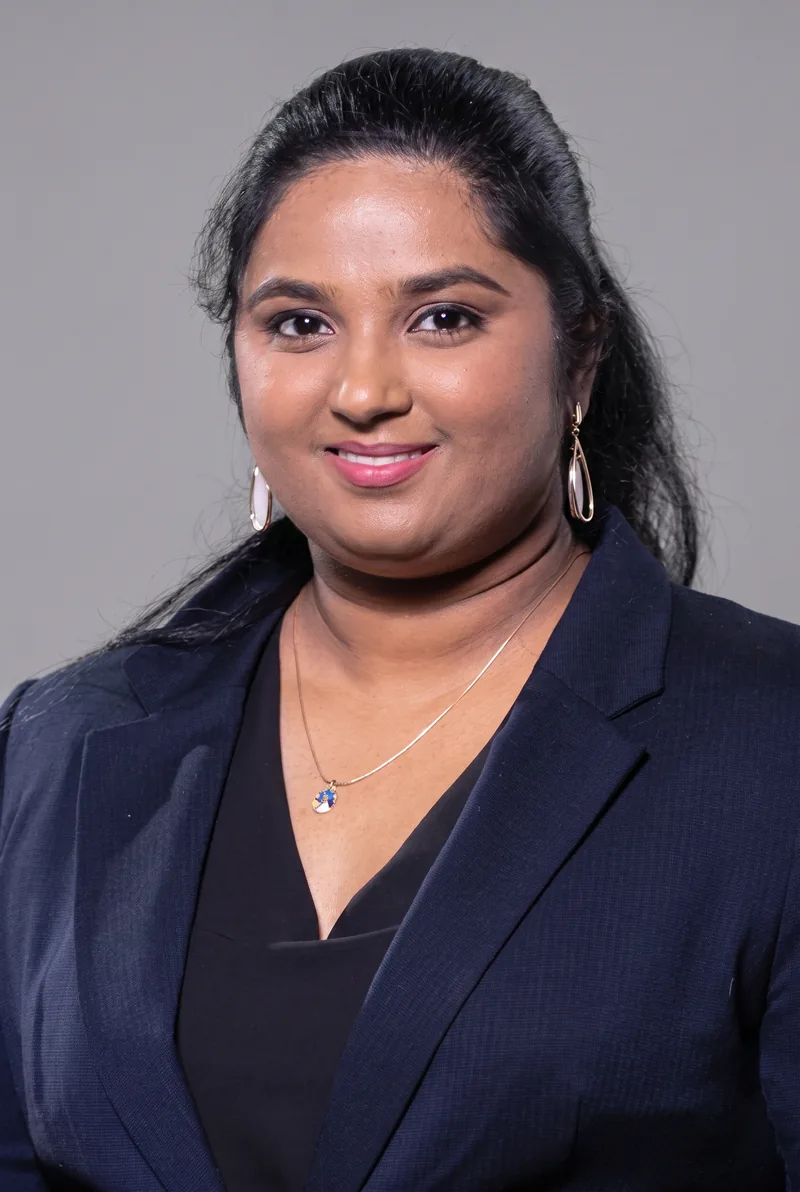 AI-generated portrait of Hari Hara Priya Kannan, keynote speaker