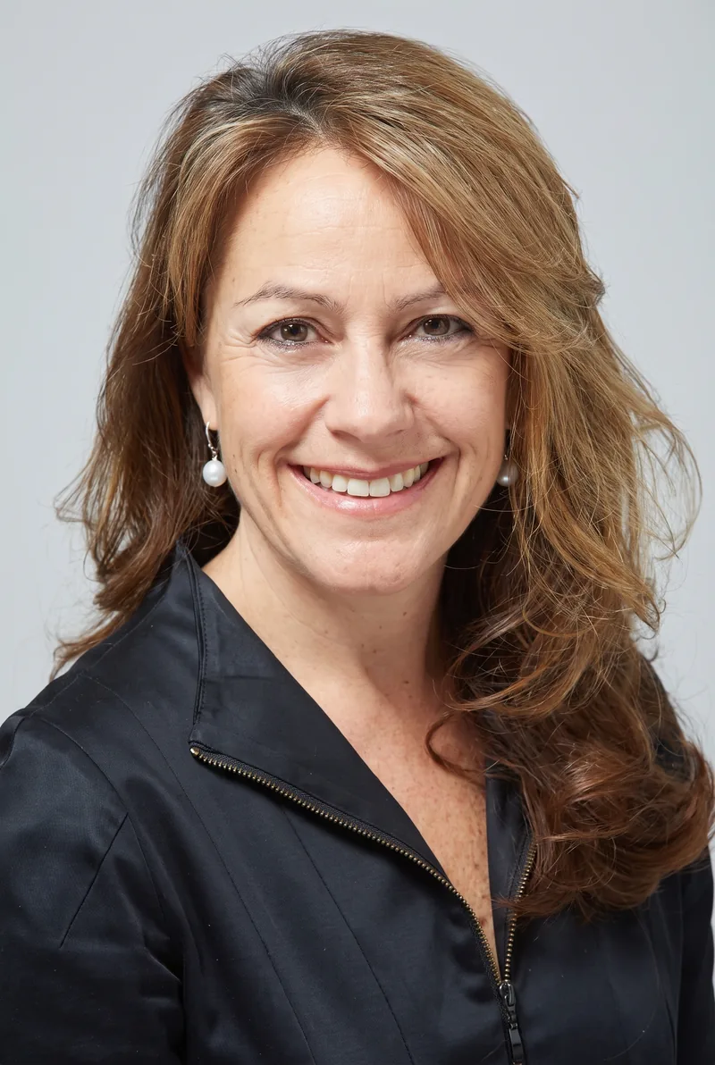 AI-generated portrait of Holly Kramer, keynote speaker