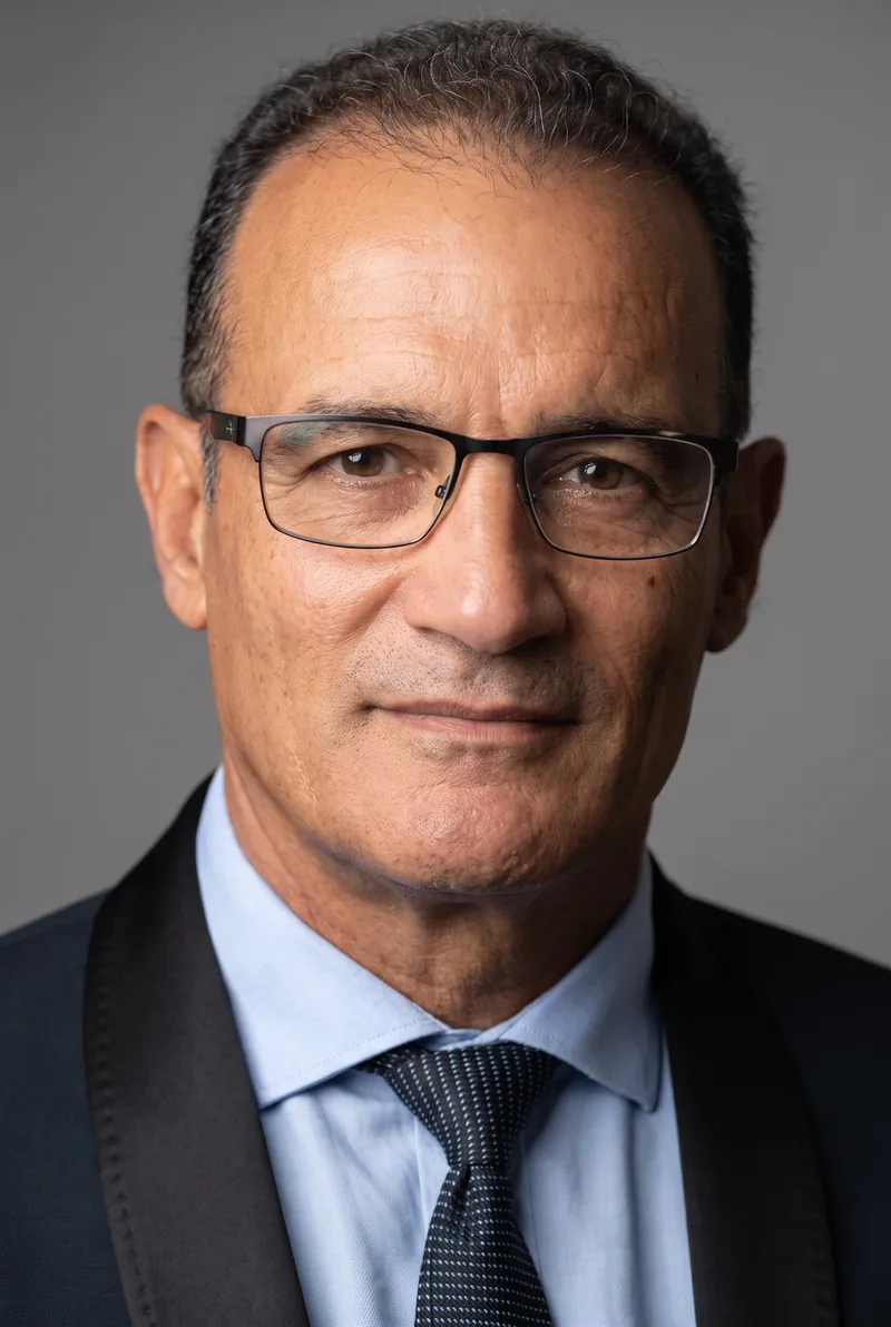 AI-generated portrait of Homer Papantonio, keynote speaker