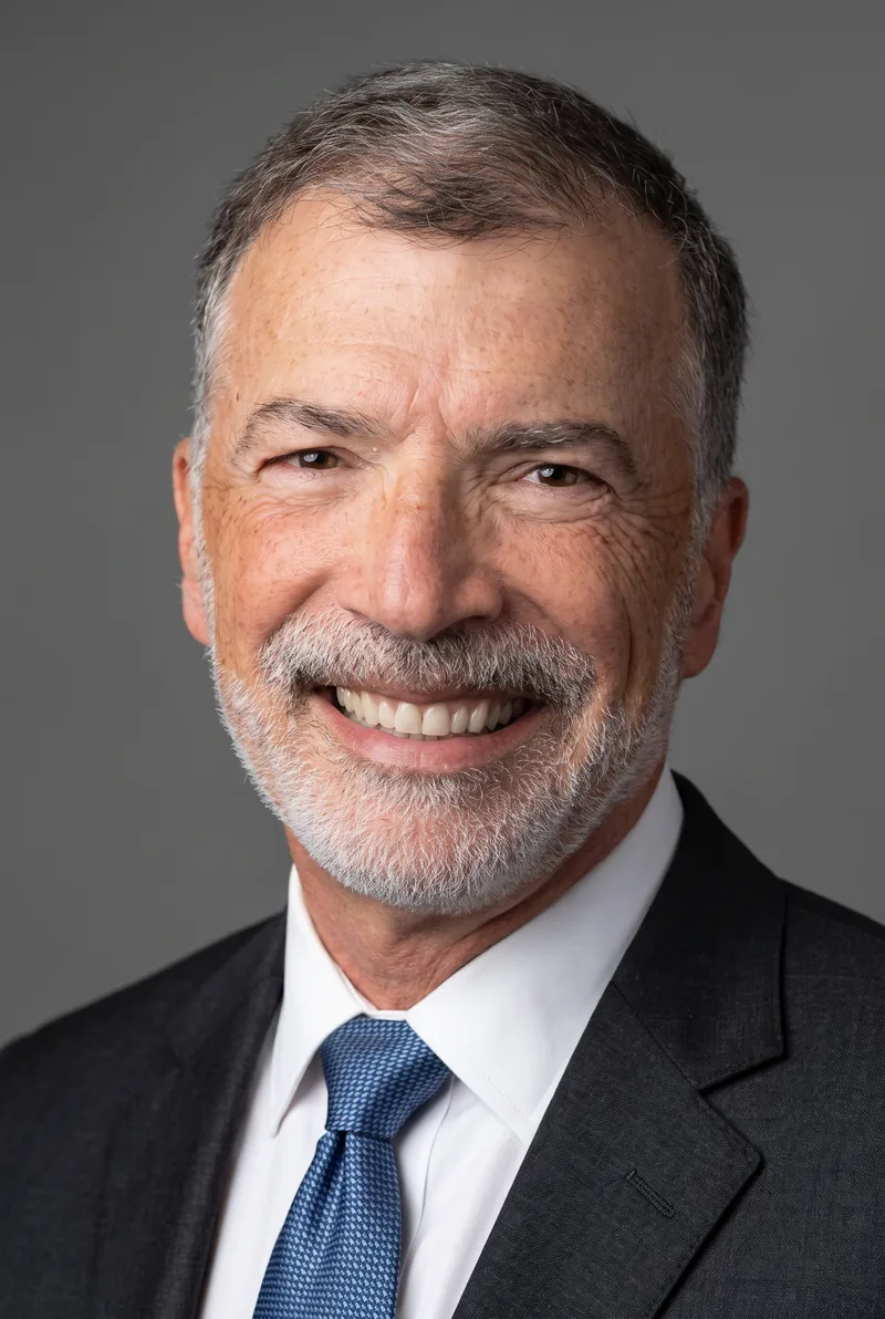 AI-generated portrait of Hugh Gyton, keynote speaker