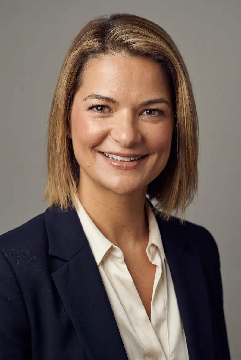 AI-generated portrait of Jana Firestone, keynote speaker