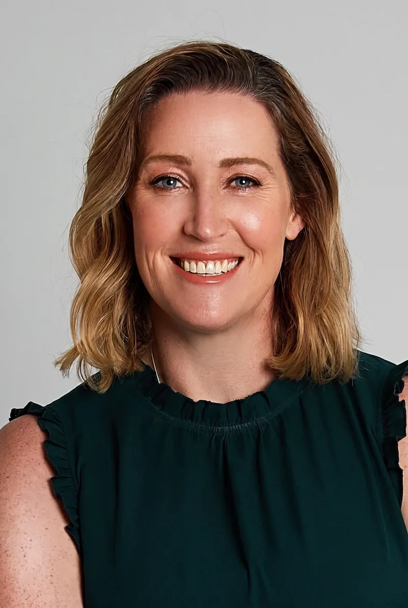 AI-generated portrait of Jana Pittman, keynote speaker