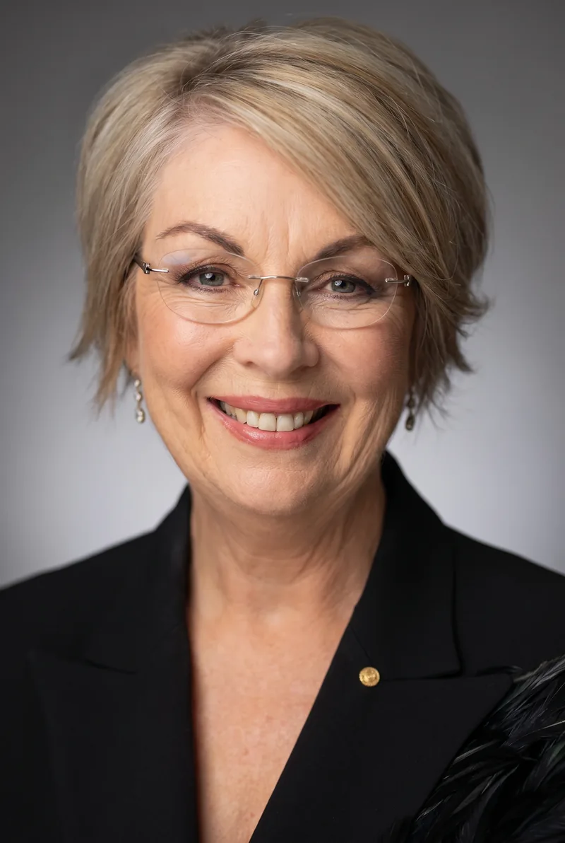 AI-generated portrait of Jane Doyle OAM, keynote speaker