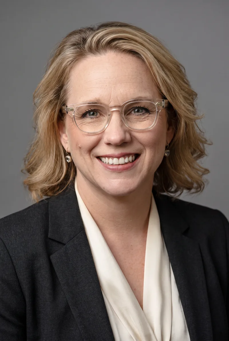 AI-generated portrait of Jane Longhurst, keynote speaker