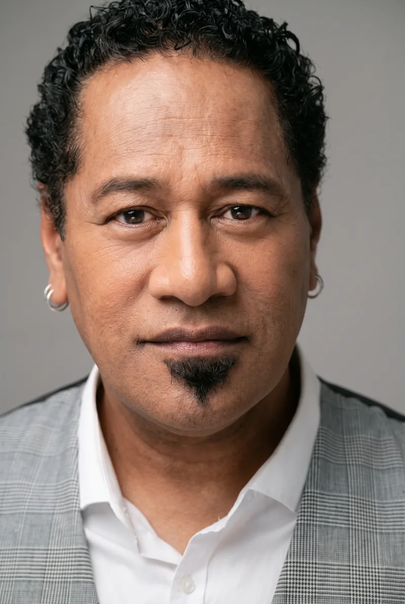AI-generated portrait of Jay Laga'aia, keynote speaker
