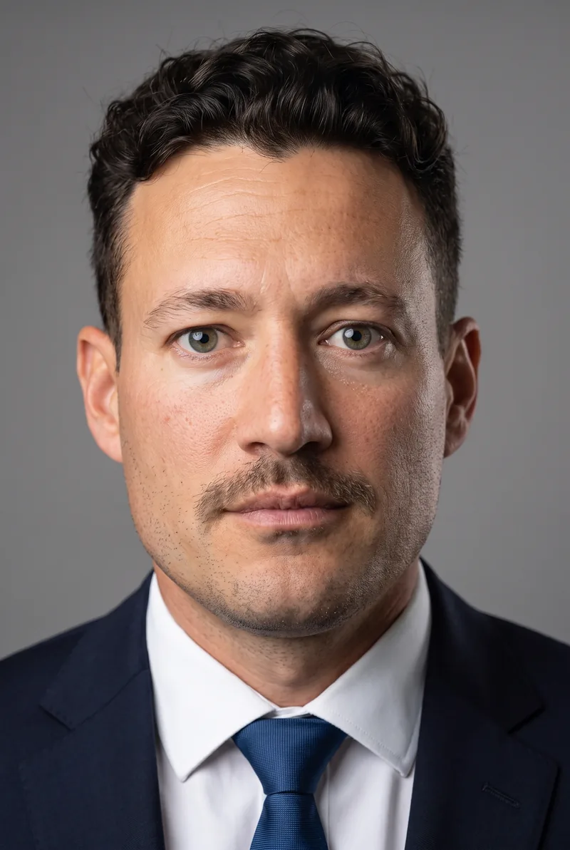 AI-generated portrait of Jay Stevens, keynote speaker