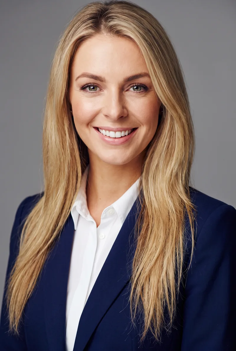 AI-generated portrait of Jennifer Hawkins, keynote speaker