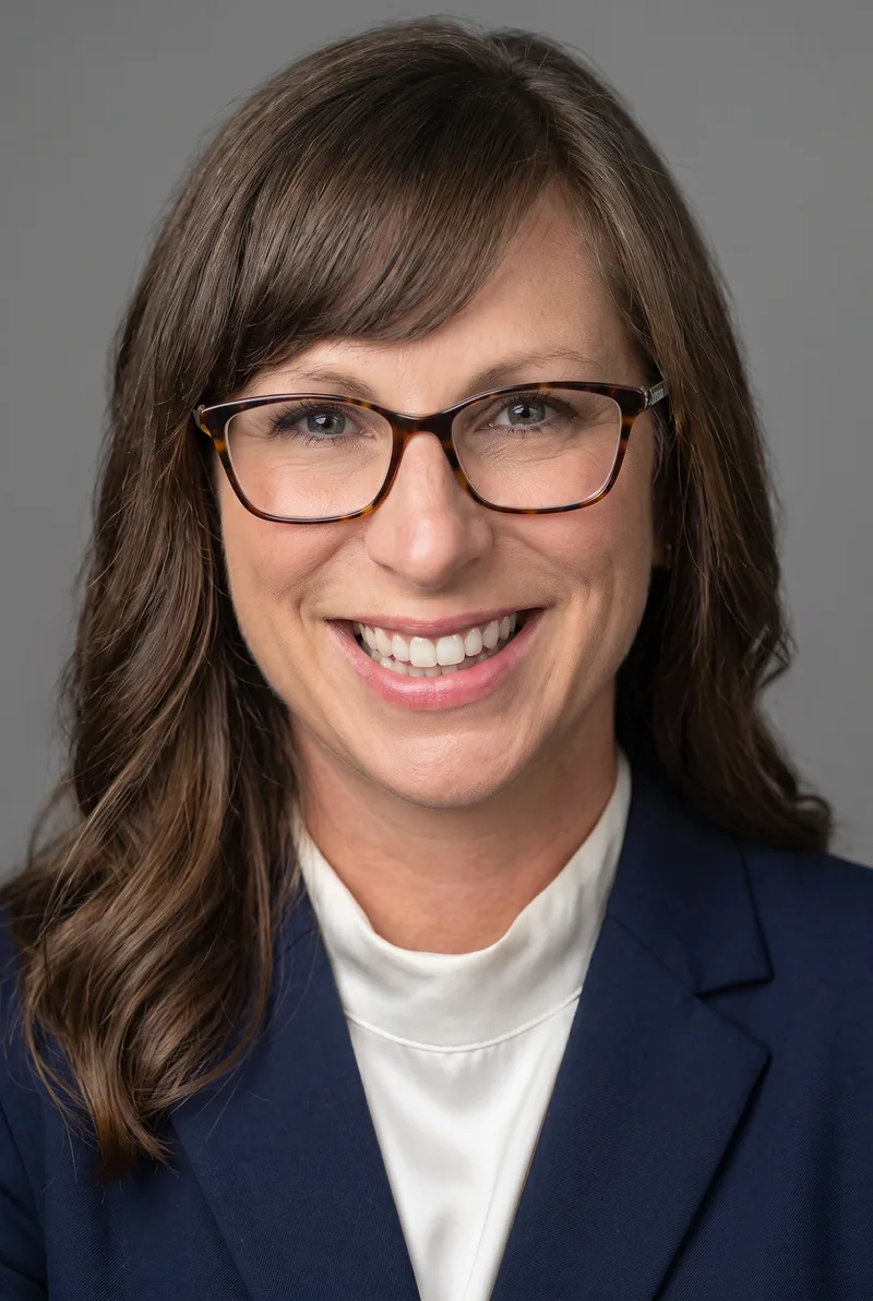 AI-generated portrait of Jennifer Moss, keynote speaker