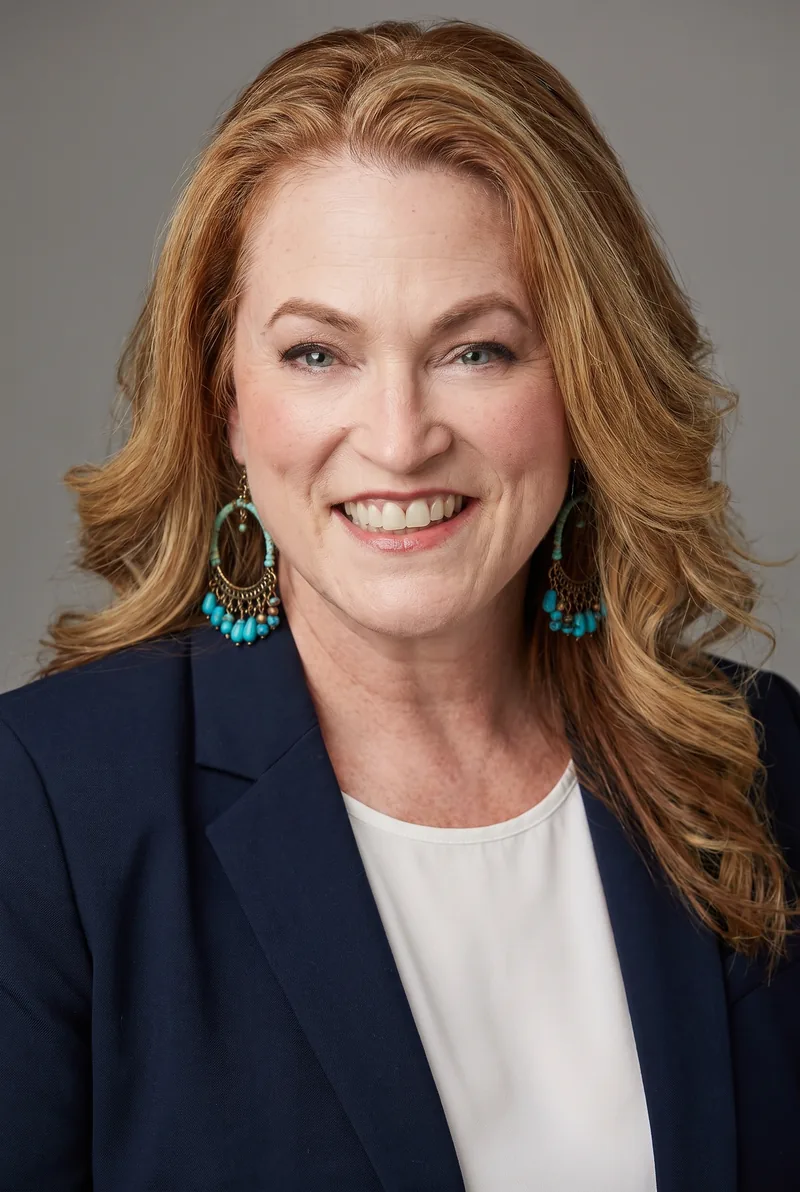 AI-generated portrait of Jennifer Myers, keynote speaker