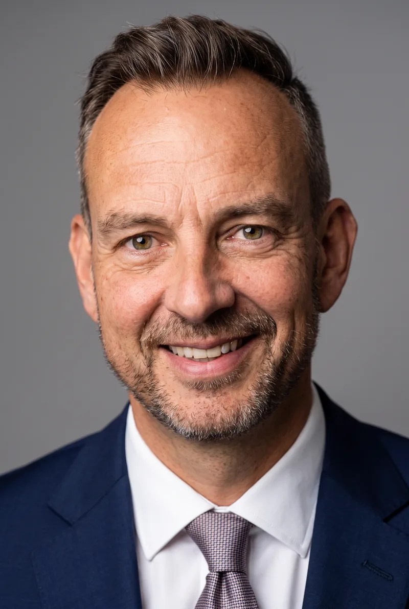 AI-generated portrait of Jeremy Macvean, keynote speaker