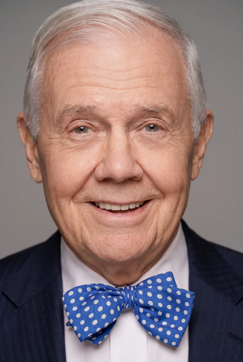 AI-generated portrait of Jim Rogers, keynote speaker